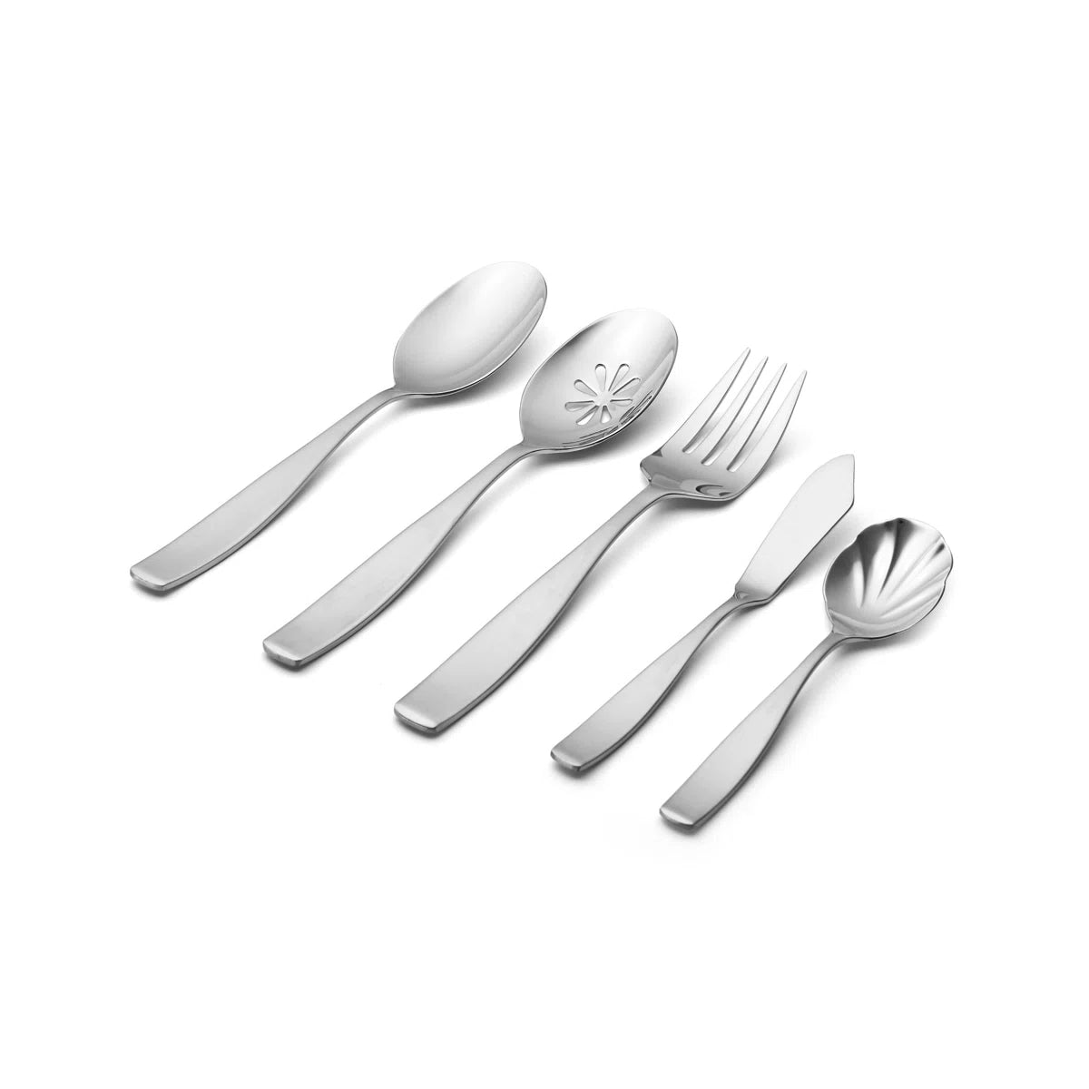 Satin Loft 65-Piece 18/10 Stainless Steel Flatware Set, Service for 12