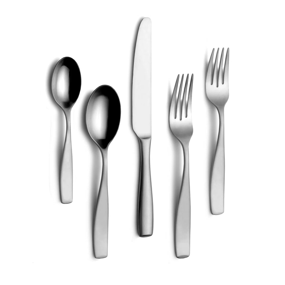 Satin Loft 65-Piece 18/10 Stainless Steel Flatware Set, Service for 12